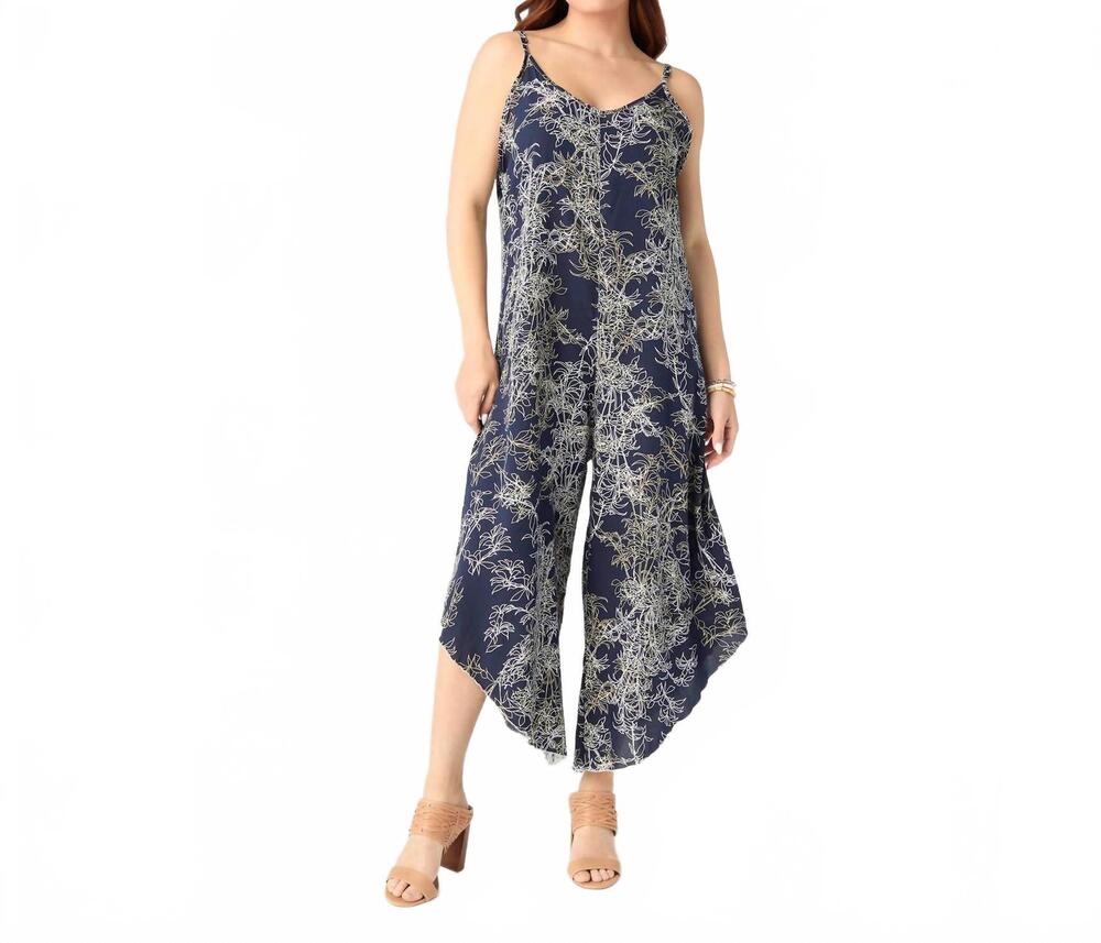 NEW COCO + CARMEN christy casual romper in navy